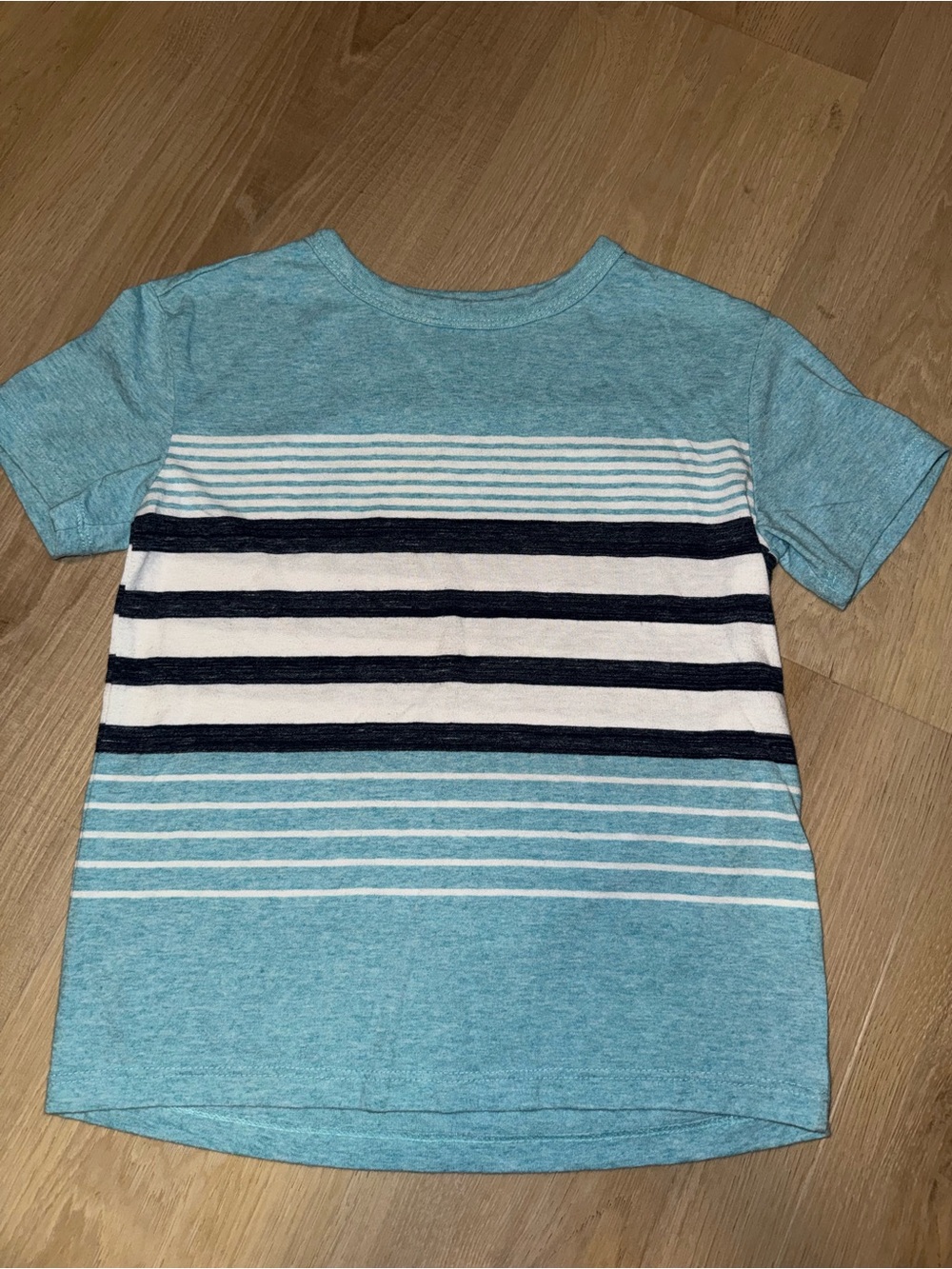 Kids' Short Sleeve Striped Tee - Blue